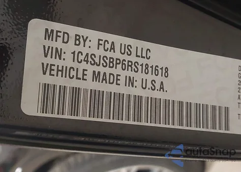 2024 Jeep Wagoneer L Series Ii z USA, uszkodzony, nr VIN 1C4SJSBP6RS181618